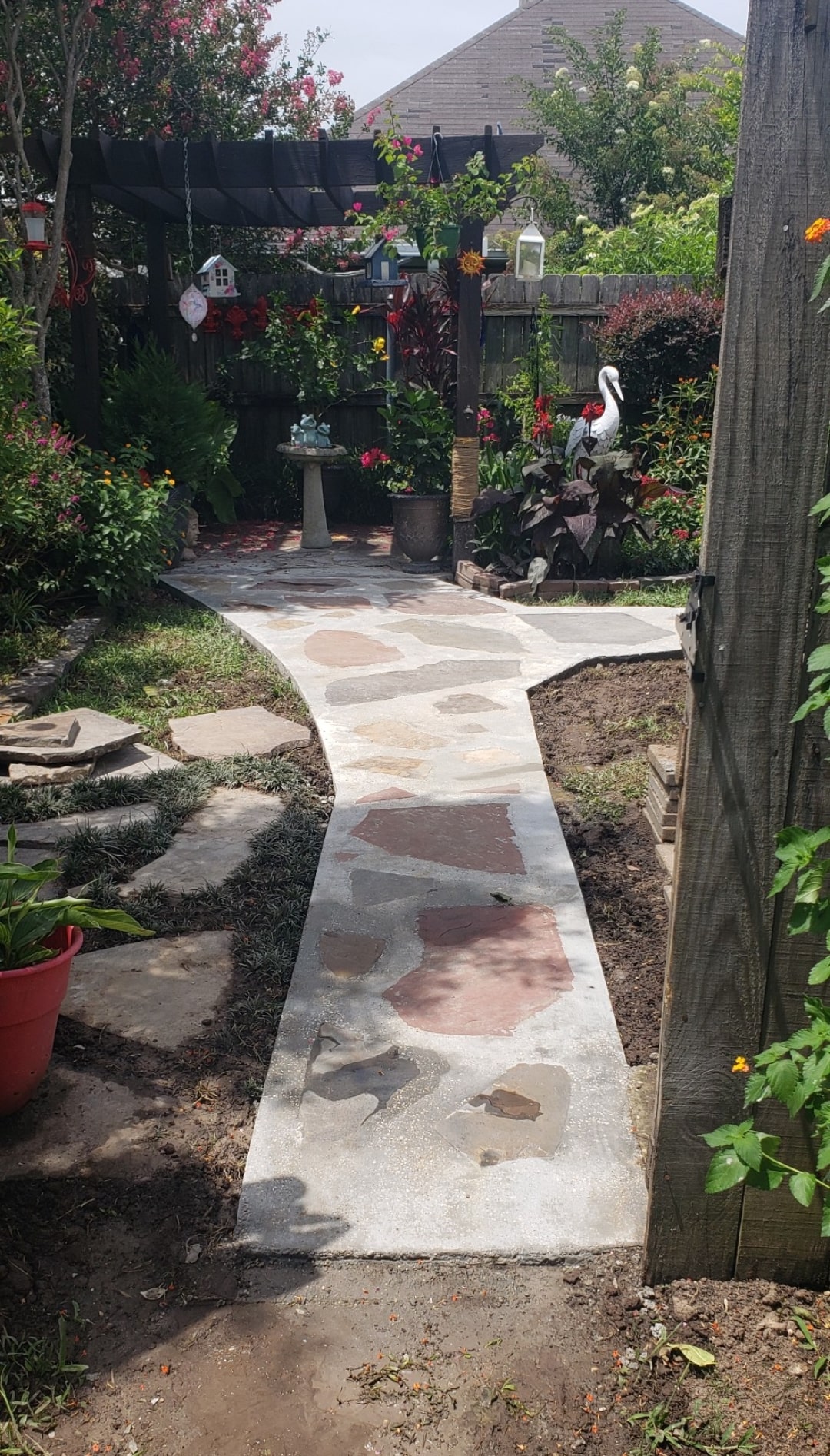 Concrete Walking Path in Lafayette, LA Image