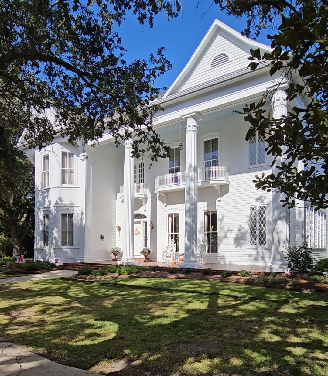 Wood Restoration and Painting in 130 Year Old Governors Mansion in Crowley, LA